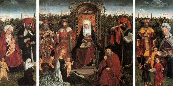 Triptych with the Family of St Anne